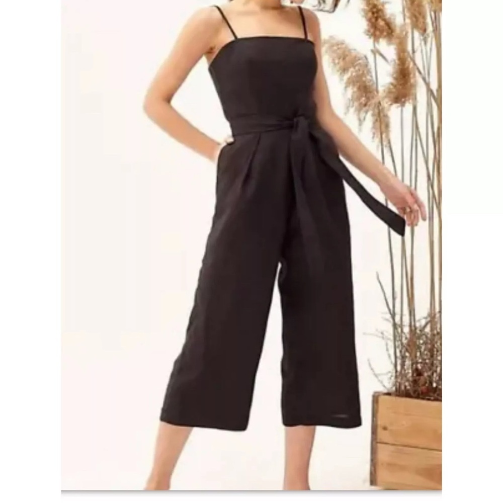 J Crew Black linen romper 2